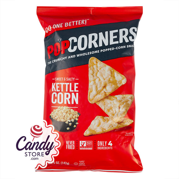 Popcorners Sweet & Salty Kettle Corn 5oz Bags - 12ct CandyStore.com