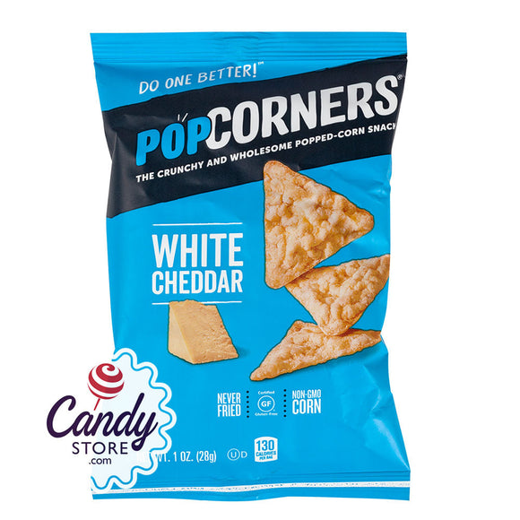 Popcorners White Cheddar 1oz Bags - 40ct CandyStore.com