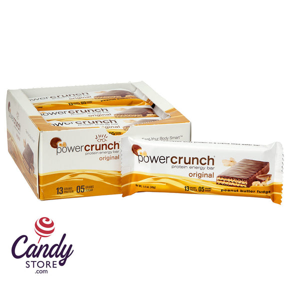 Power Crunch Original Peanut Butter Fudge 1.4oz Bar - 12ct CandyStore.com