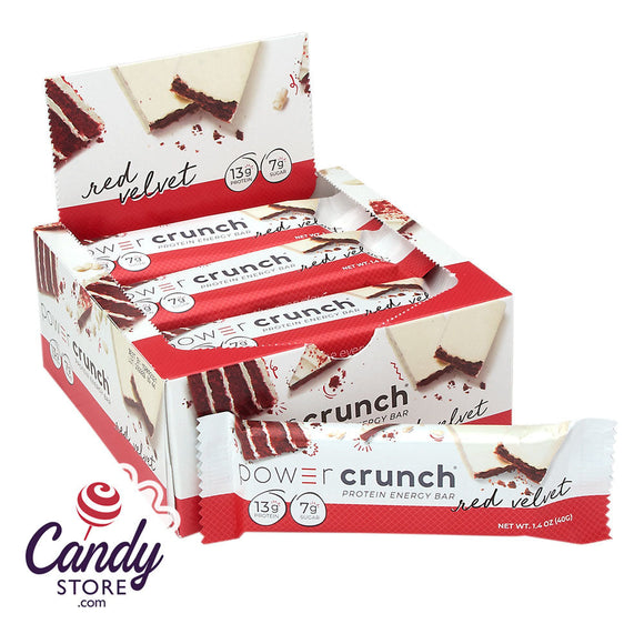 Power Crunch Red Velvet Bar 1.4oz - 12ct CandyStore.com