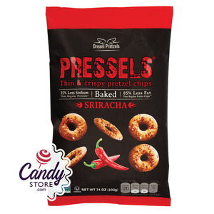 Pressels Pretzel Chips Sriracha 7.1oz Bags - 12ct CandyStore.com
