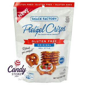 Pretzel Crisps Gluten Free Mini Original 5oz Bags - 12ct CandyStore.com