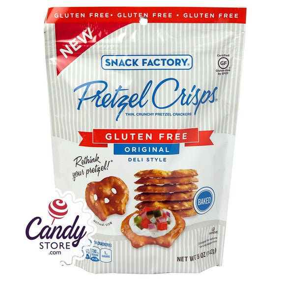 Pretzel Crisps Gluten Free Mini Original 5oz Bags 12ct