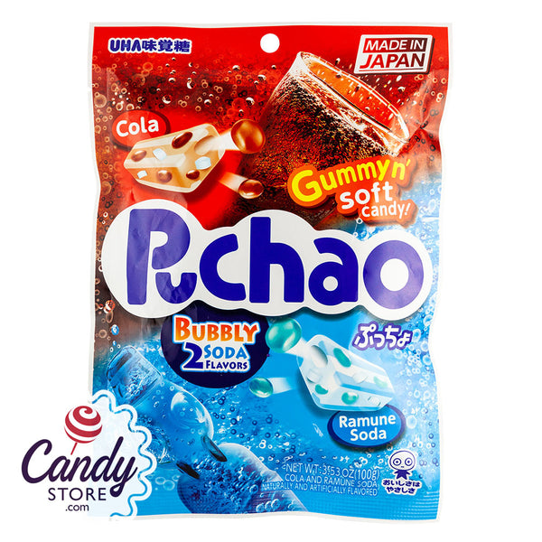 Puchao Cola & Soda Japanese Candy 6ct Peg Bags - CandyStore.com