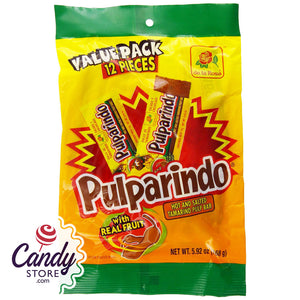 Pulparindo Tamarind Pulp Candy - 24ct Peg Bags CandyStore.com