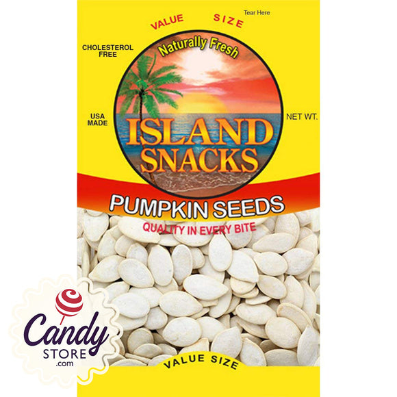 Pumpkin Seeds Party Size Island Snacks - 12ct Bags CandyStore.com