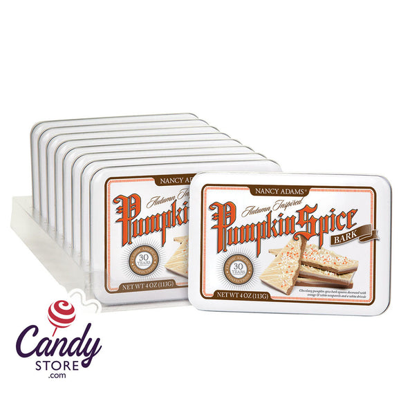 Pumpkin Spice Bark 4oz Tin - 9ct CandyStore.com