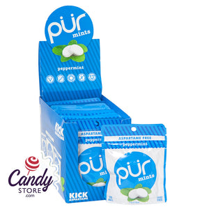 Pur Peppermint Mints 0.78oz - 12ct CandyStore.com