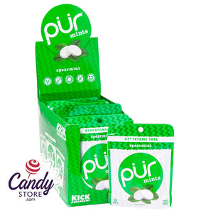 Pur Spearmint Mints 0.78oz Pouch - 12ct CandyStore.com