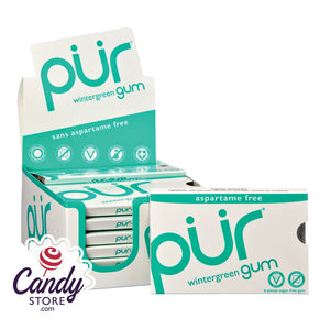 Pur Wintergreen Gum 9-Piece 0.44oz Pack - 12ct CandyStore.com