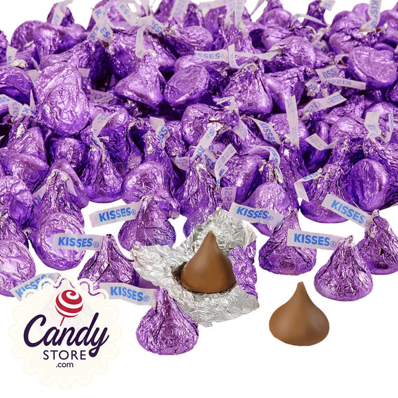 Purple Hershey Kisses - 4.17lb Bulk CandyStore.com