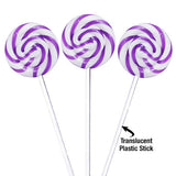 Purple Swipple Pops - 48ct Grape Petite Swirly Lollipops CandyStore.com