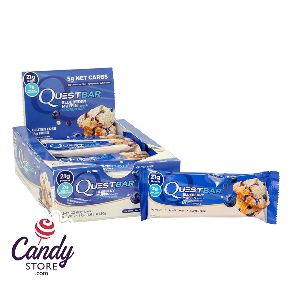 Quest Bars Blueberry Muffin Protein 2.1oz 12ct