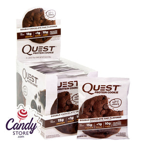 Quest Bars Double Chocolate Chip Protein Cookies 1.8oz - 12ct CandyStore.com