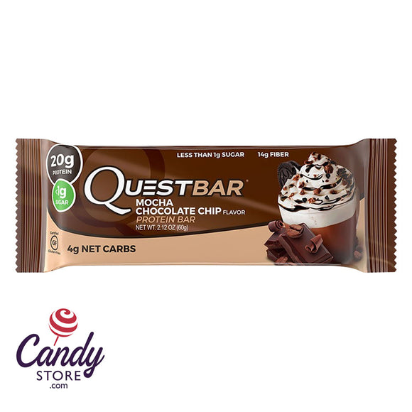 Quest Bars Mocha Chocolate Chip Protein 2.1oz - 12ct CandyStore.com