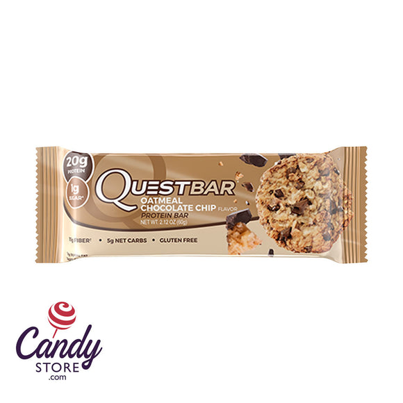 Quest Bars Oatmeal Chocolate Chip Protein 2.1oz - 12ct CandyStore.com