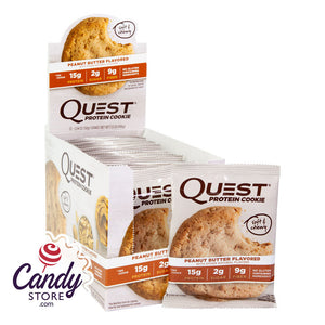 Quest Bars Peanut Butter Protein Cookies 1.8oz - 12ct CandyStore.com