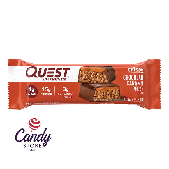 Quest Hero Bar Chocolate Caramel Pecan 2.12oz - 144ct CandyStore.com