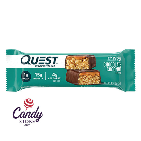 Quest Hero Bar Chocolate Coconut 1.94oz - 144ct CandyStore.com