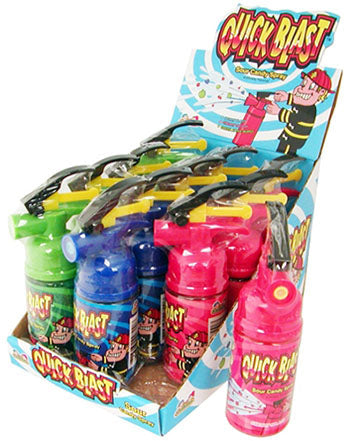 Quick Blast Raspberry Spray Quick Blast Sour Candy Spray - 12ct | CandyStore.com