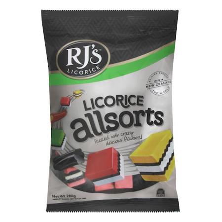 RJ's Licorice Allsorts Peg Bags - 10ct CandyStore.com