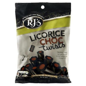 RJ's Licorice Chocolate Twists Peg Bags - 10ct CandyStore.com