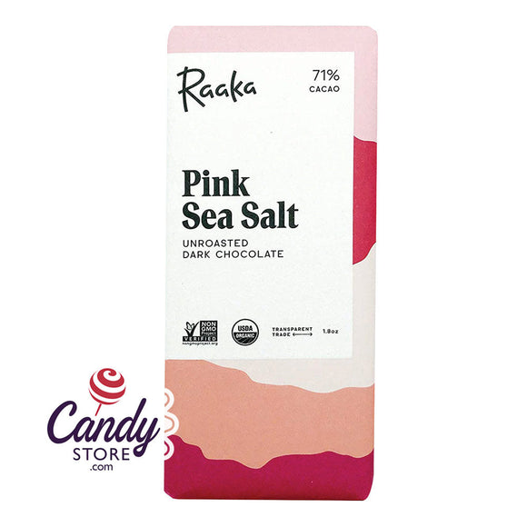 Raaka Bar Dark 71% Pink Sea Salt 1.8oz - 144ct CandyStore.com