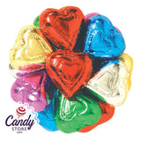 Rainbow Milk Chocolate Hearts - 5lb CandyStore.com