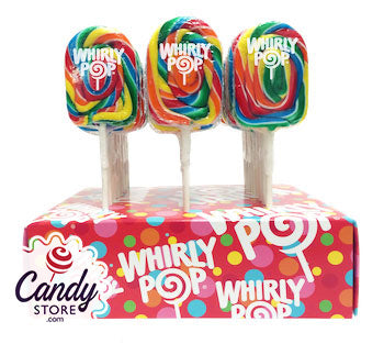Rainbow Paddle Whirly Pops - 24ct CandyStore.com