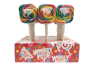 Rainbow Square Whirly Pops - 24ct CandyStore.com