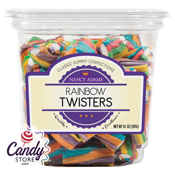 Rainbow Twisters 14oz Tub - 12ct CandyStore.com
