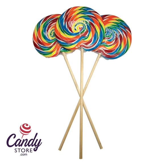 Rainbow Whirly Pops 6.5-inch - 18ct CandyStore.com