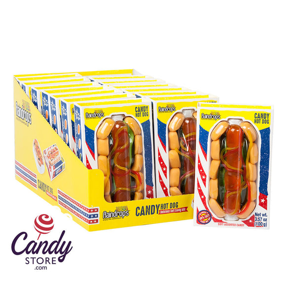 Raindrops Gummy Candy Hot Dog 3.57oz - 14ct CandyStore.com