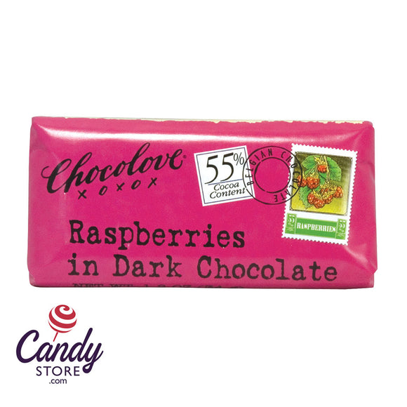 Raspberries In Dark Chocolate Chocolove Mini 1.2oz Bar - 12ct