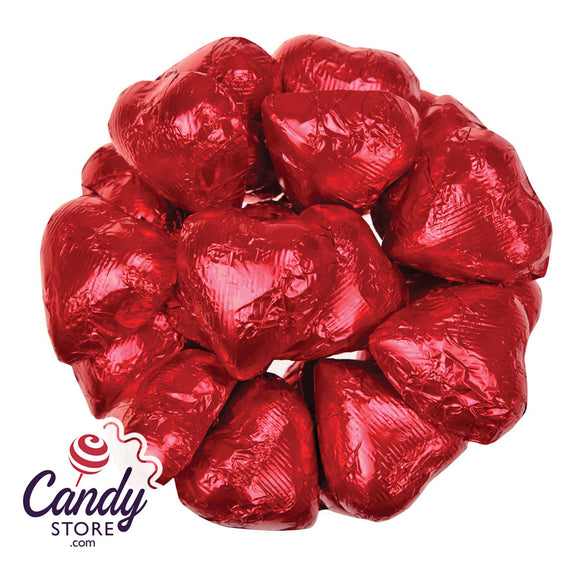 Red Foil Hearts - 10lb Bulk CandyStore.com