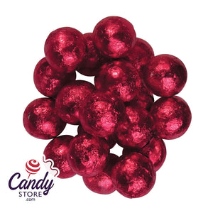 Red Foiled Milk Chocolate Marble - 10lb CandyStore.com