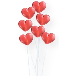 Red Heart Lollipops - 120ct CandyStore.com