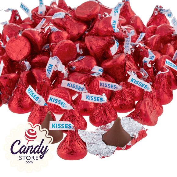 Red Hershey Kisses - 4.17lb Bulk CandyStore.com