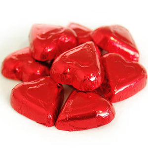 Red Milk Chocolate Hearts - 10lb CandyStore.com