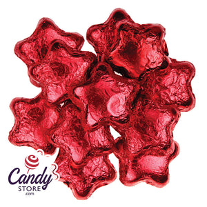 Red Milk Chocolate Stars - 10lb CandyStore.com
