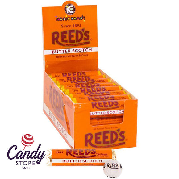 Reed's Butterscotch Rolls Hard Candy Rolls - 24ct CandyStore.com