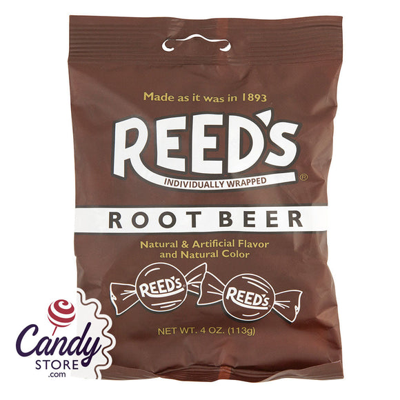 Reed's Root Beer 4oz Peg Bag - 12ct CandyStore.com