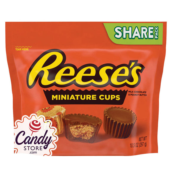 Reese's Mini Peanut Butter Cup 10.5oz Pouch - 16ct CandyStore.com