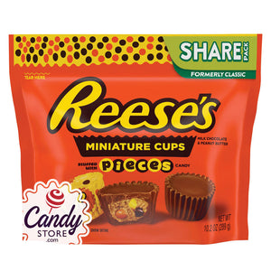 Reese's Mini Peanut Butter Cups With Reese's Pieces 0.2oz Pouch - 8ct CandyStore.com