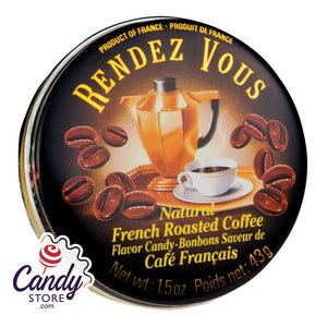 Rendez Vous French Roasted Coffee 1.5oz Tin - 12ct CandyStore.com