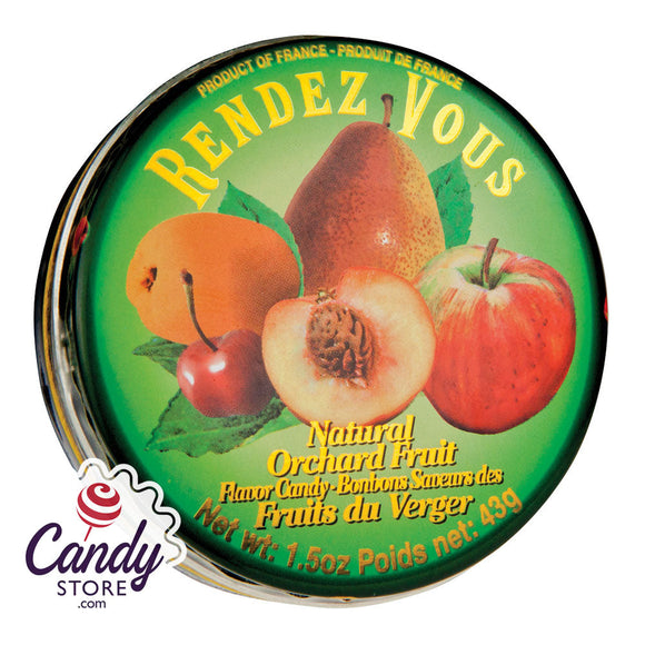 Rendez Vous Orchard Fruit 1.5oz Tin - 12ct CandyStore.com