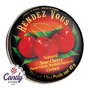 Rendez Vous Sour Cherry 1.5oz Tin - 12ct CandyStore.com