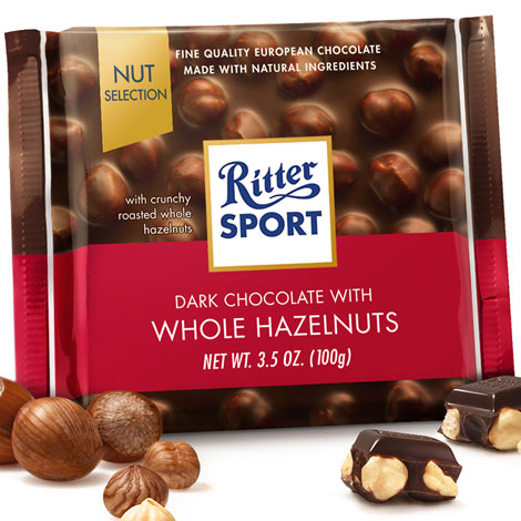 Ritter Sport Hazelnut Dark Chocolate - 10ct CandyStore.com