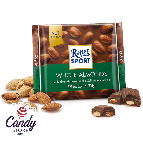 Ritter Sport Milk Chocolate Almond - 11ct CandyStore.com