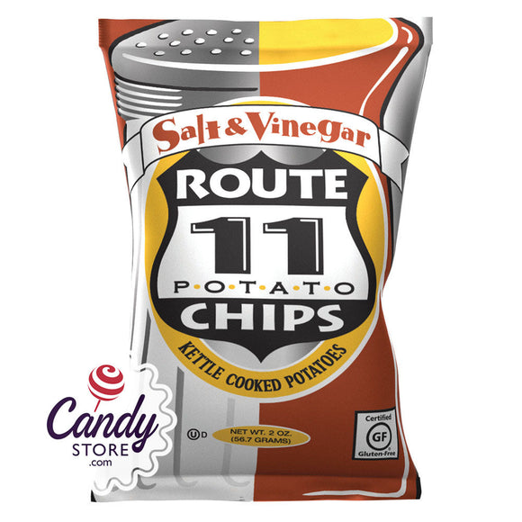 Route 11 Salt And Vinegar Chips 2oz Bags - 30ct CandyStore.com